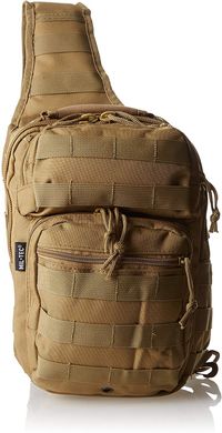 Однолямочный рюкзак тактический MIL-TEC Койот