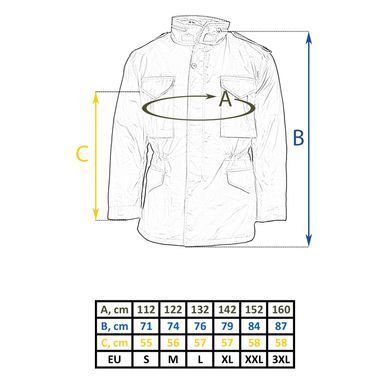 Куртка мембранная с флисовой подкладкой MIL-TEC Wet Weather Jacket Black