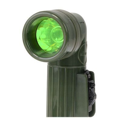 Тактический фонарь MIL-TEC Medium Anglehead Flashlight Olive