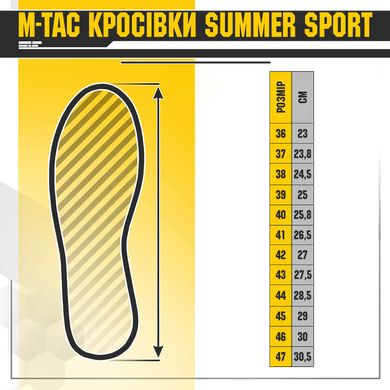 Кросівки літні мілітарі M-TAC SUMMER SPORT Койот