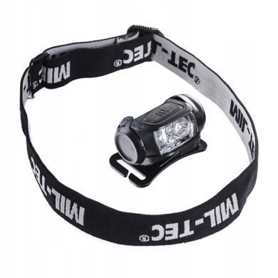 Ліхтар налобний MIL-TEC LED 4-Colour Headlight Black