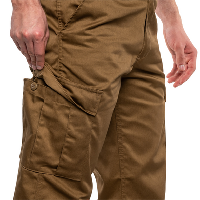 Штани польові MFH US BDU Combat Pants Темний койот, Темний койот, L