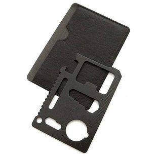 Карта-мультитул в чехле Survival Tool Card with Pouch Черная