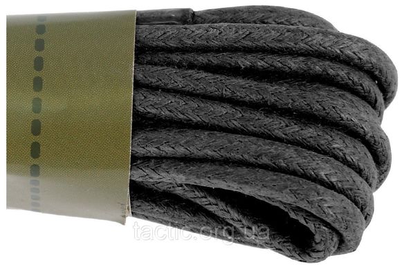 Mil-tec Шнурки вощенные 180 см. черные, Черный
