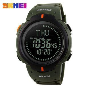 Тактические часы с компасом Skmei 1231 Army Green