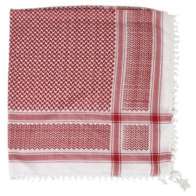Шарф арафатка (Шемаг) SHEMAGH SCARF WHITE/RED Белый/Красный