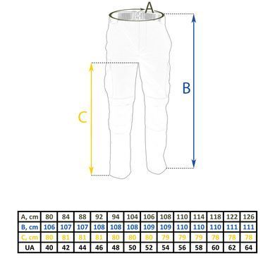 Штани тактичні Vik-Tailor Rip-Stop Чорні, Black, 40