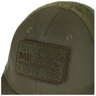 Бейсболка MIL-TEC Net Baseball Cap Olive з сіткою