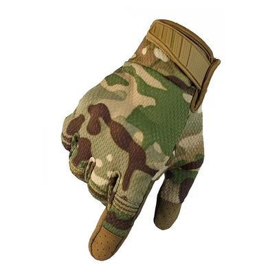 Тактические перчатки полнопалые с защитой Multicam, Multicam, S