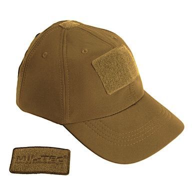 Бейсболка тактическая теплая MIL-TEC SoftShell Baseball Cap Dark Coyote