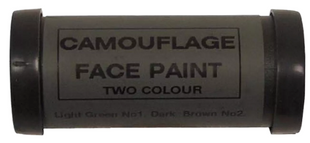Грим карандаш 2 цвета GB Camo Face Paint, 2 colors, green-brown Зеленый/коричневый