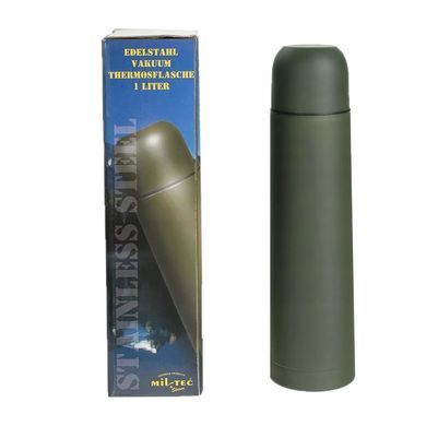 Армейский стальной термос MIL-TEC 1 л, Olive