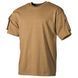Футболка T-shirt MFH с карманами, Coyote, S