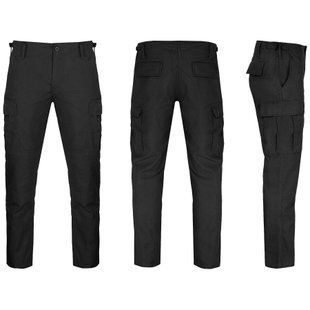 Штани польові Teesar BDU Rip-Stop Slim Fit Black, Black, S