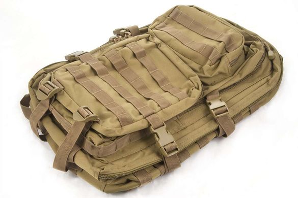 Рюкзак тактический армейский мужской MIL-TEC 40 литров Койот