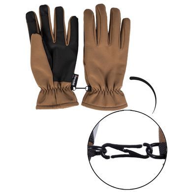 Перчатки зимние MIL-TEC SoftShell Thinsulate Dark Coyote, Темний койот, S