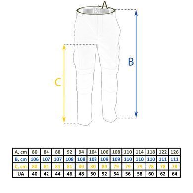 Штани тактичні Tailor Rip-Stop Multicam, Multicam, 40