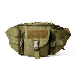 Сумка на пояс Бананка с итогами фаст Silver knight, Olive