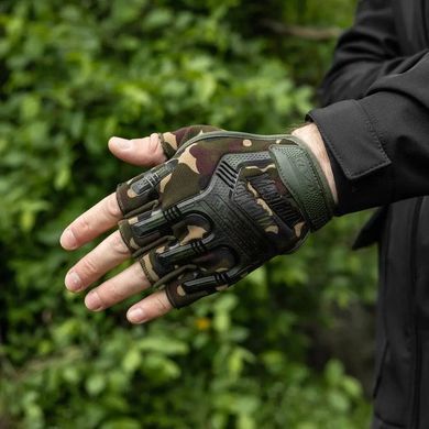 Перчатки тактические безпалые Mechanix M-Pact Gloves Woodland, Вудленд, M