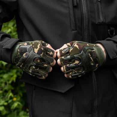 Перчатки тактические безпалые Mechanix M-Pact Gloves Woodland, Вудленд, M