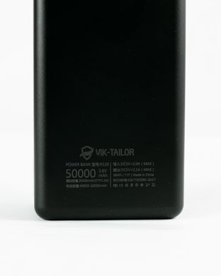 Павербанк VikTailor Powerbank 50000 mAh 2.1A Black