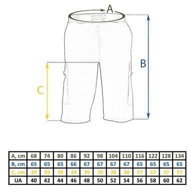 Шорты Джоггеры Rip-Stop, Black, 44