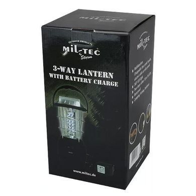 Туристичний ліхтар MIL-TEC 3-Way Lantern з сонячною панеллю та акумулятором