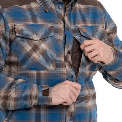 Рубашка Helikon Winter Warden Long Sleeve - Forest Blue Plaid, Голубой, M
