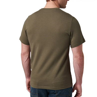 Футболка "5.11 THE FORGE UKRAINIAN FLAG TEE" (лимитированная серия) CHARCOAL HEATHER, Ranger Green, M