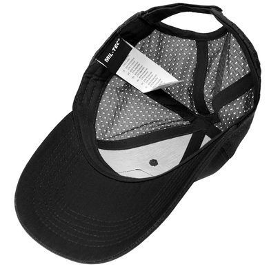 Бейсболка MIL-TEC Net Baseball Cap Black с сеткой