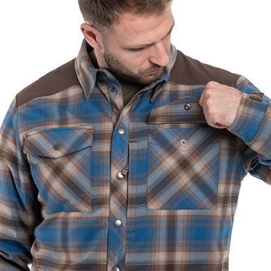 Рубашка Helikon Winter Warden Long Sleeve - Forest Blue Plaid, Голубой, M