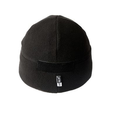 Шапка флісова без відвороту Vik-Tailor з липучками Чорна, Black, 56