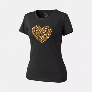 Женская футболка Helikon Chameleon Heart - Black, Black, XS\R