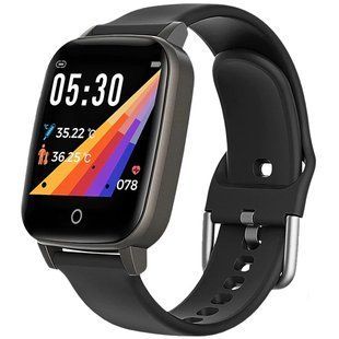 Смарт часы термометр тела Skmei T1 Black