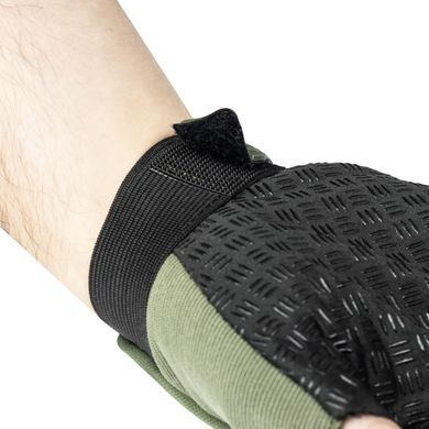 Перчатки беспалые с резиновым демпфером Mechanix Олива ONE SIZE