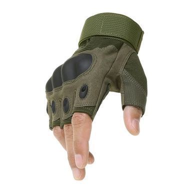 Рукавиці безпалі Outdoor Tactics із захистом Olive, Olive, M