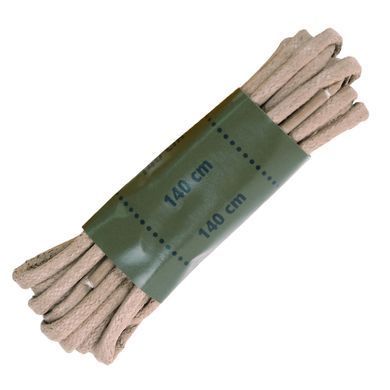 Шнурки вощеные MIL-TEC 140 см Койот