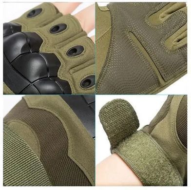 Рукавиці безпалі Outdoor Tactics із захистом Olive, Olive, M