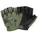 Перчатки беспалые с резиновым демпфером Mechanix Олива ONE SIZE