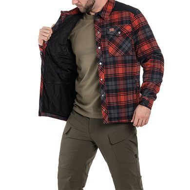 Сорочка Helikon Winter Warden Long Sleeve - Slate Crimson Plaid, Червоний, S