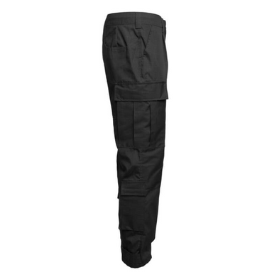 Брюки Мембрана Рип-Стоп под резинку зимние, Black, 40