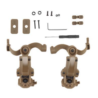 Адаптер для наушников Helmet Rail Adapter Coyote