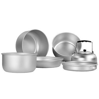 Набор посуды туристический MIL-TEC Alu Cook-Set Серебристый