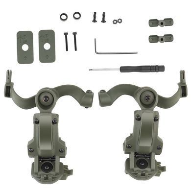 Адаптер для наушников Helmet Rail Adapter Olive
