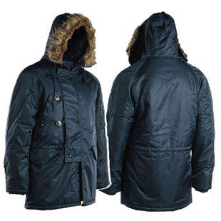 Куртка парка Аляска з хутром US N3B TEESAR&reg; PARKA Синя, Navy Blue, S