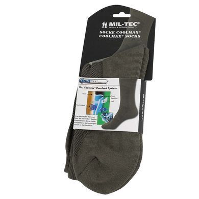 Шкарпетки MIL-TEC CoolMax Socks Olive, Olive, 39-41