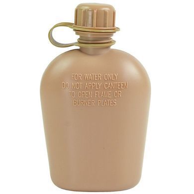 Фляга пластикова MIL-TEC US-Style 900 ml Coyote з чашкою
