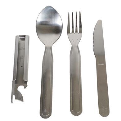 Армійський столовий набір MIL-TEC Army Eating Utensil 3-pc Нержавійка