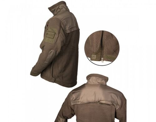 Флисовая куртка тактическая MIL-TEC ELITE FLEECE JACKET HEXTAC® Олива
