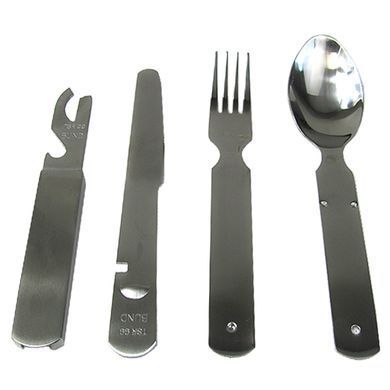 Столовий набір армійський MIL-TEC Army Eating Utensil 3-pc Нержавійка
